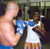 Manu trains Rick Roufus